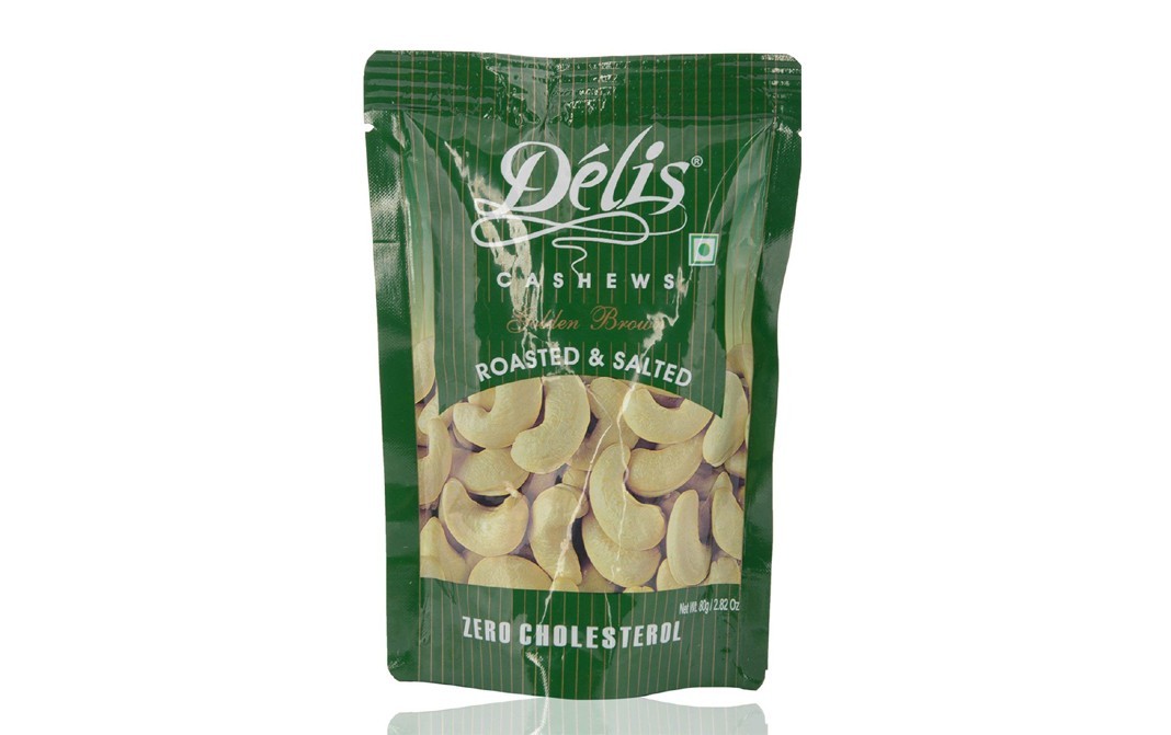 Delis Cashews Roasted & Salted Golden Brown   Pack  400 grams